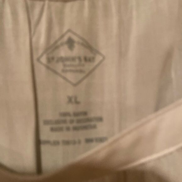 St John’s Bay Embroidered Top Size XL White & Navy Blue - Picture 5 of 6